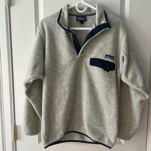 Patagonia Snap-T Pullover, Men’s Lightweight Synchilla Fleece Pullover, oatmeal